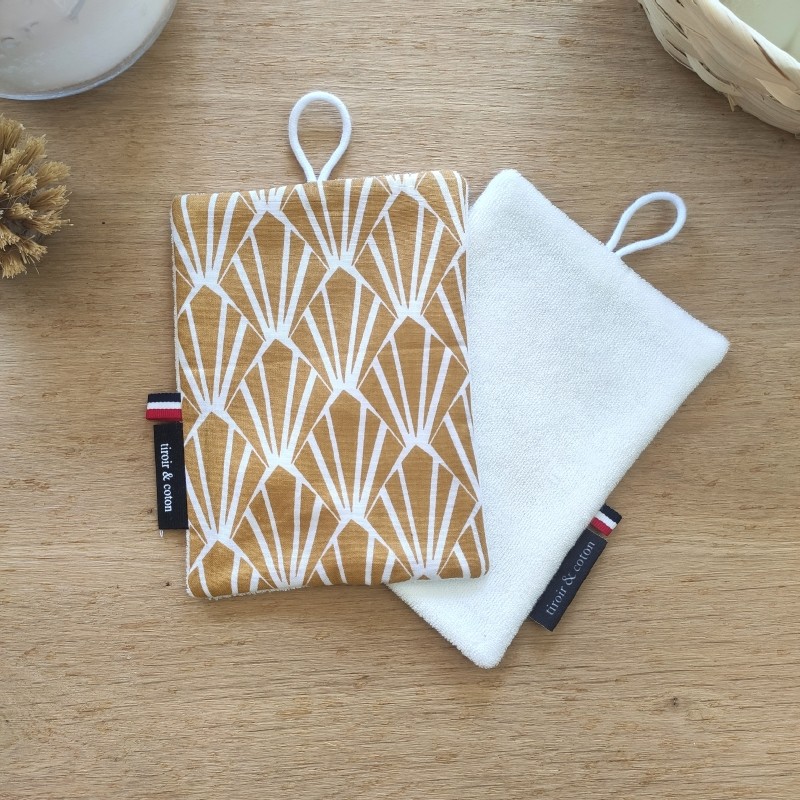 Eponge douce art déco curry