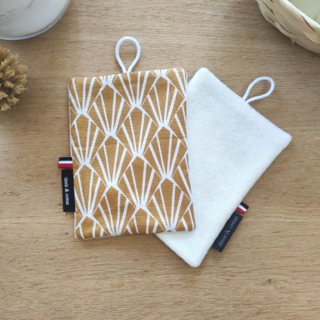 Eponge douce art déco curry