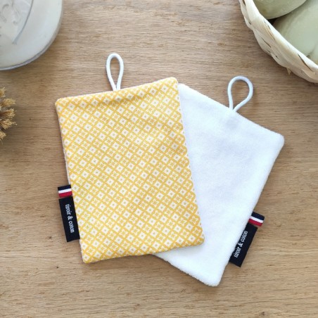 Eponge douce dounia jaune