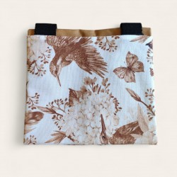 Sac à tarte colibri coloré, idéal pour transporter vos tartes maison avec style et sécurité.
