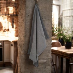 Torchon de vaisselle anthracite – Élégance brute dans une cuisine au charme authentique