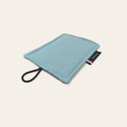 Eponge lavable made in France qui gratte mais ne raye pas vert sauge