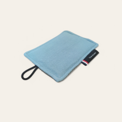 Eponge lavable made in France qui gratte mais ne raye pas bleu
