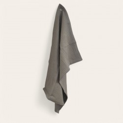 Torchon nid d’abeille gris – Sobriété élégante dans une ambiance naturelle et apaisante