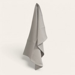 Torchon nid d’abeille gris souris – Déco cuisine rustique avec plantes