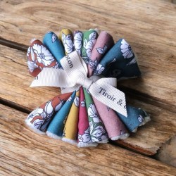 Lot de 7 lingettes motif flowers