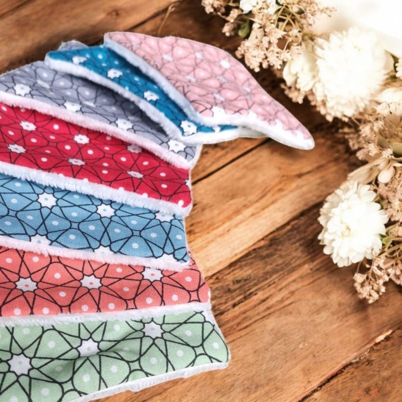 Lot de 7 lingettes motif étoiles