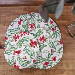 lot de 3 charlottes alimentaires lavables et réutilisables Eucalyptus