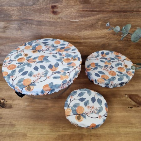 Charlottes alimentaires lavables et réutilisables de différentes tailles Abricots