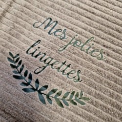 Pochon Mes jolies lingettes velours