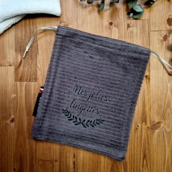 Pochon Mes jolies lingettes velours