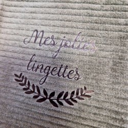 Pochon Mes jolies lingettes velours