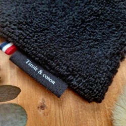 maxi lingette démaquillante en bambou made in France noir