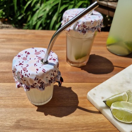 Couvre verre Terrazzo anti insectes avec oeillet