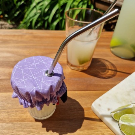 Couvre verre géométrique anti insectes avec oeillet