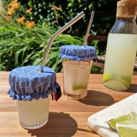 Couvre verre géométrique anti insectes avec oeillet