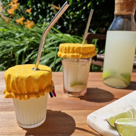 Couvre verre géométrique anti insectes avec oeillet