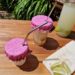 Couvre verre géométrique anti insectes avec oeillet