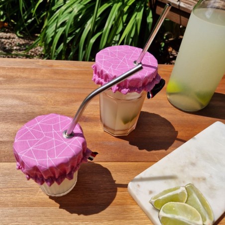 Couvre verre géométrique anti insectes avec oeillet