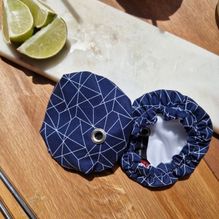 Couvre verre géométrique anti insectes avec oeillet