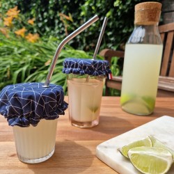 Couvre verre géométrique anti insectes avec oeillet