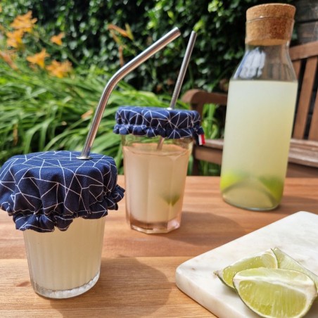 Couvre verre géométrique anti insectes avec oeillet