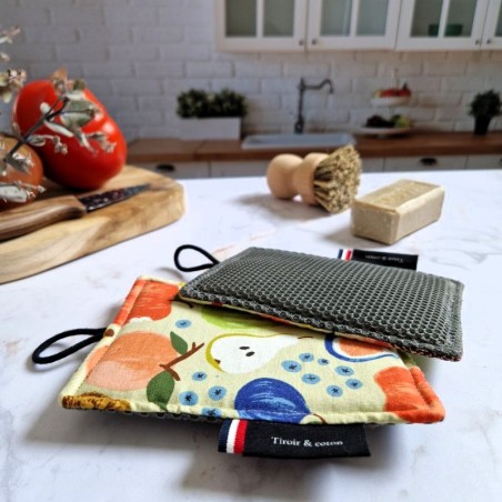 Éponge lavable Tutti Frutti multi-usage – gratte sans rayer