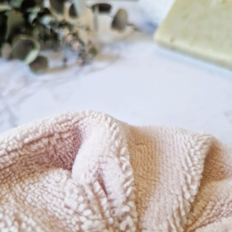 Éponge de bambou douce de la fleur de douche Poudrée