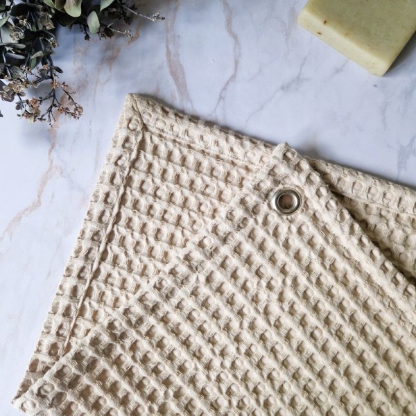 Essuie-mains Sable en maxi nid d’abeille 100 % coton, très absorbant et à séchage rapide