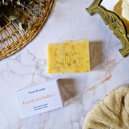 Savon artisanal surgras au calendula et au beurre de karité