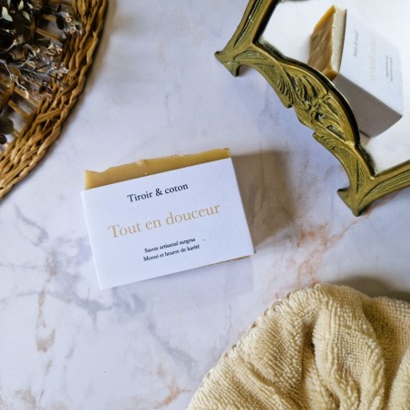 Savon artisanal surgras au beurre de karité et monoï